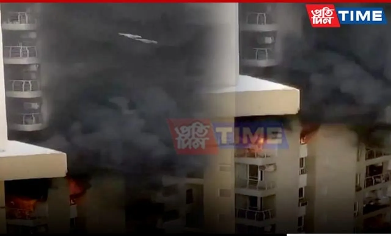 Massive Fire Erupts at Noida’s Residential Society 