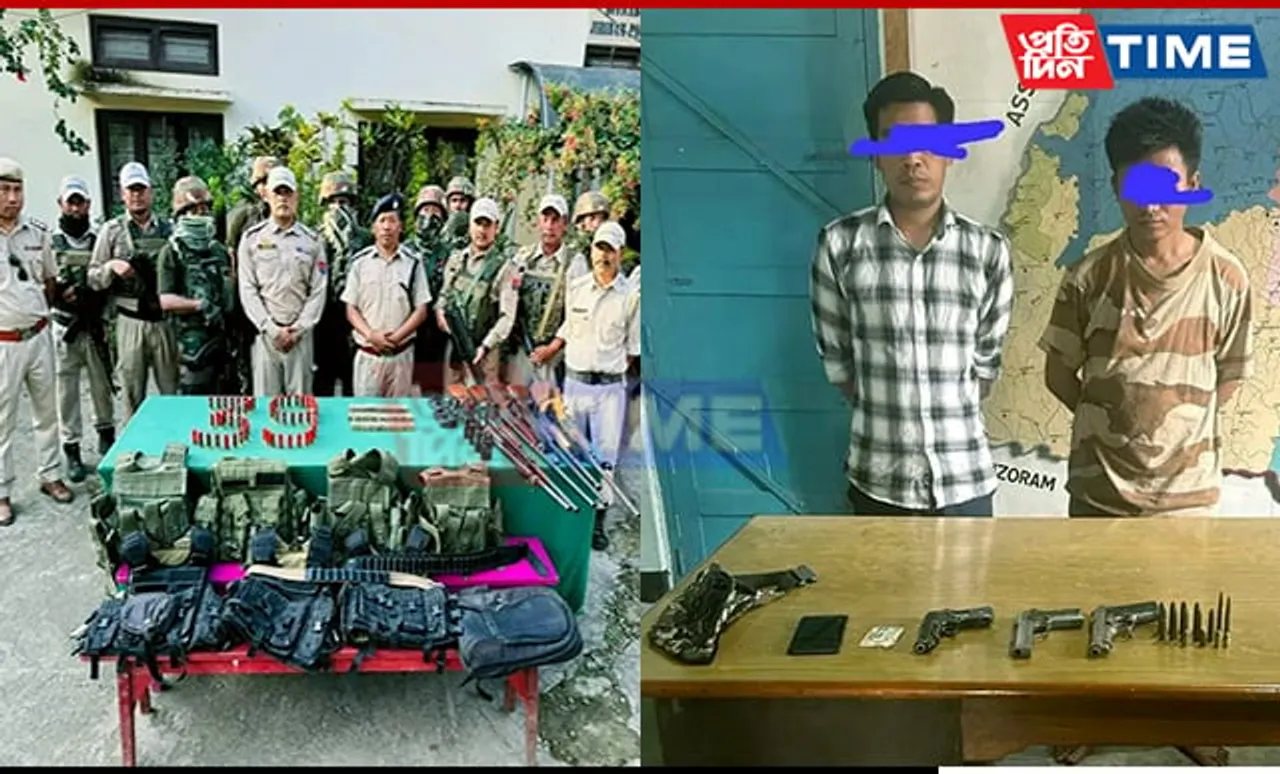 Security Forces Apprehend 2 PREPAK (Pro) Cadres, Seize Arms Cache in Manipur Raid
