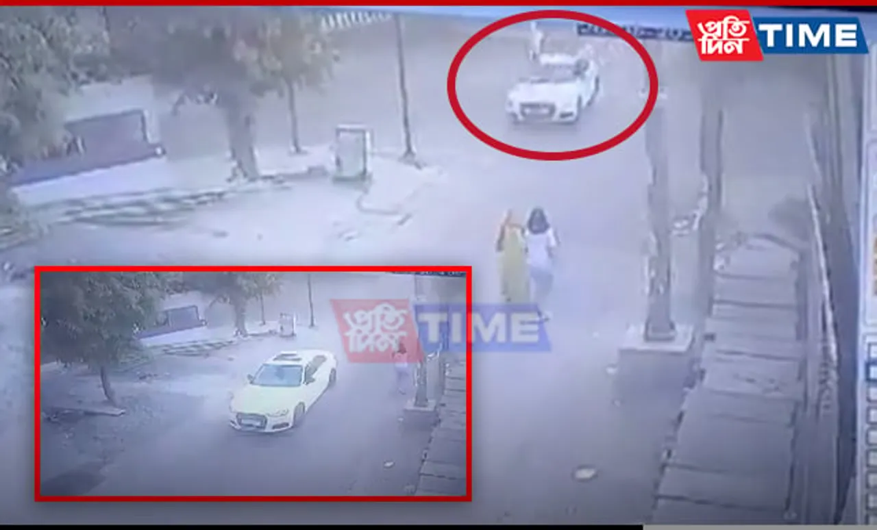 Caught on CCTV: Elderly Man Flung In Air By Audi In Noida, Dies