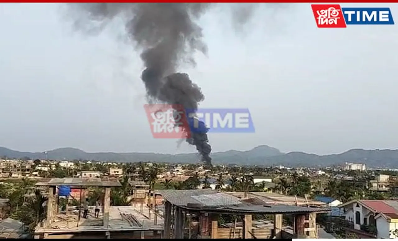 BREAKING: Major Fire Breaks Out in Guwahati's Satgaon