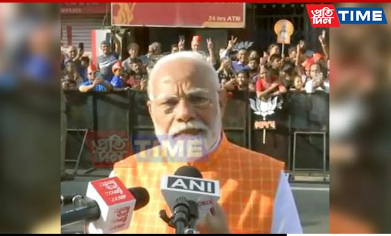 Lok Sabha Polls: PM Modi Votes in Ahmedabad, Urges People to Vote in Huge Numbers
