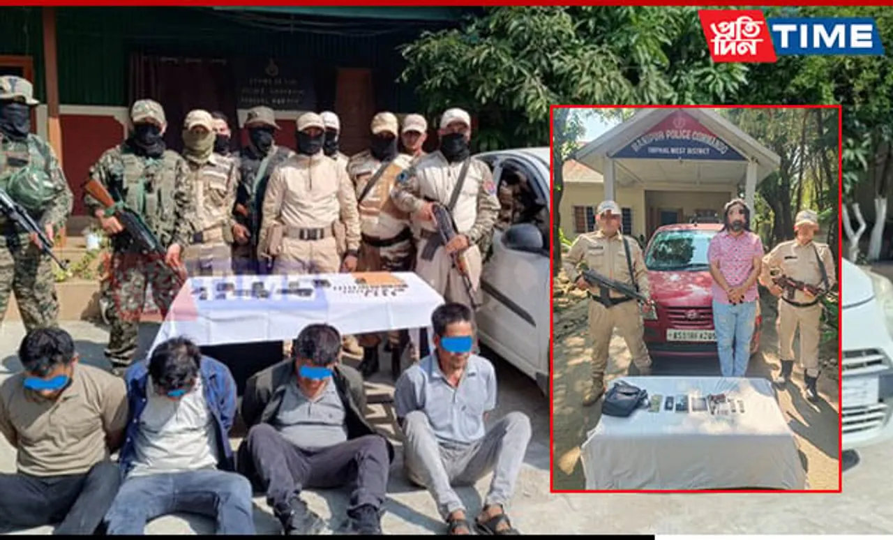 Manipur: 5 KCP Cadres Arrested in Two Separate Operations