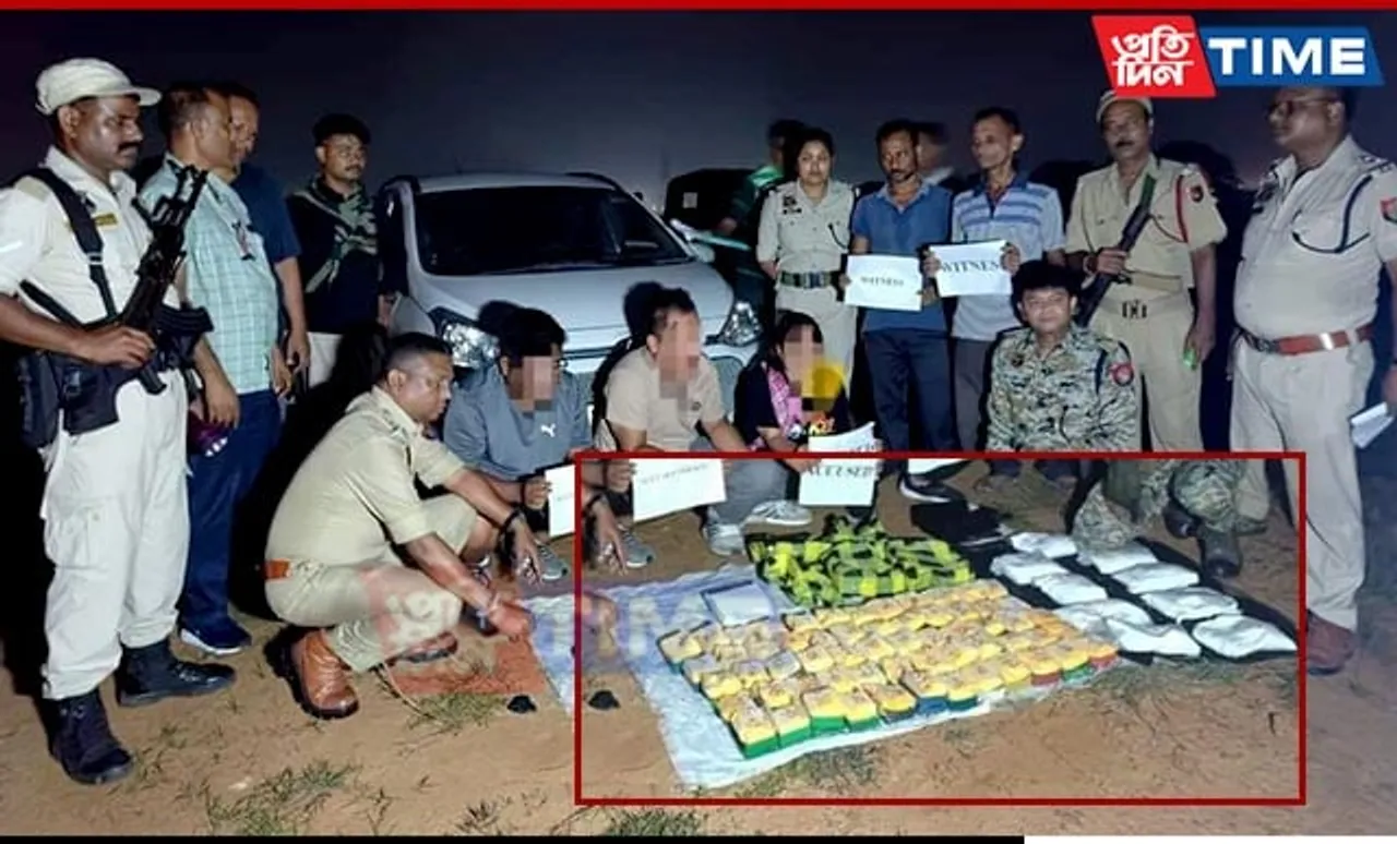 Massive Heroin Haul Seized in Cachar, Three Arrested
