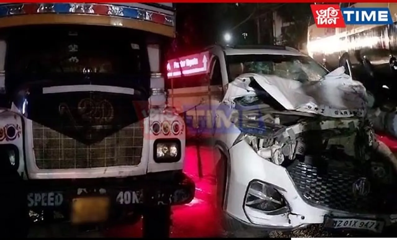 Guwahati: Head-on Collision Leaves 4 Injured in Christian Basti