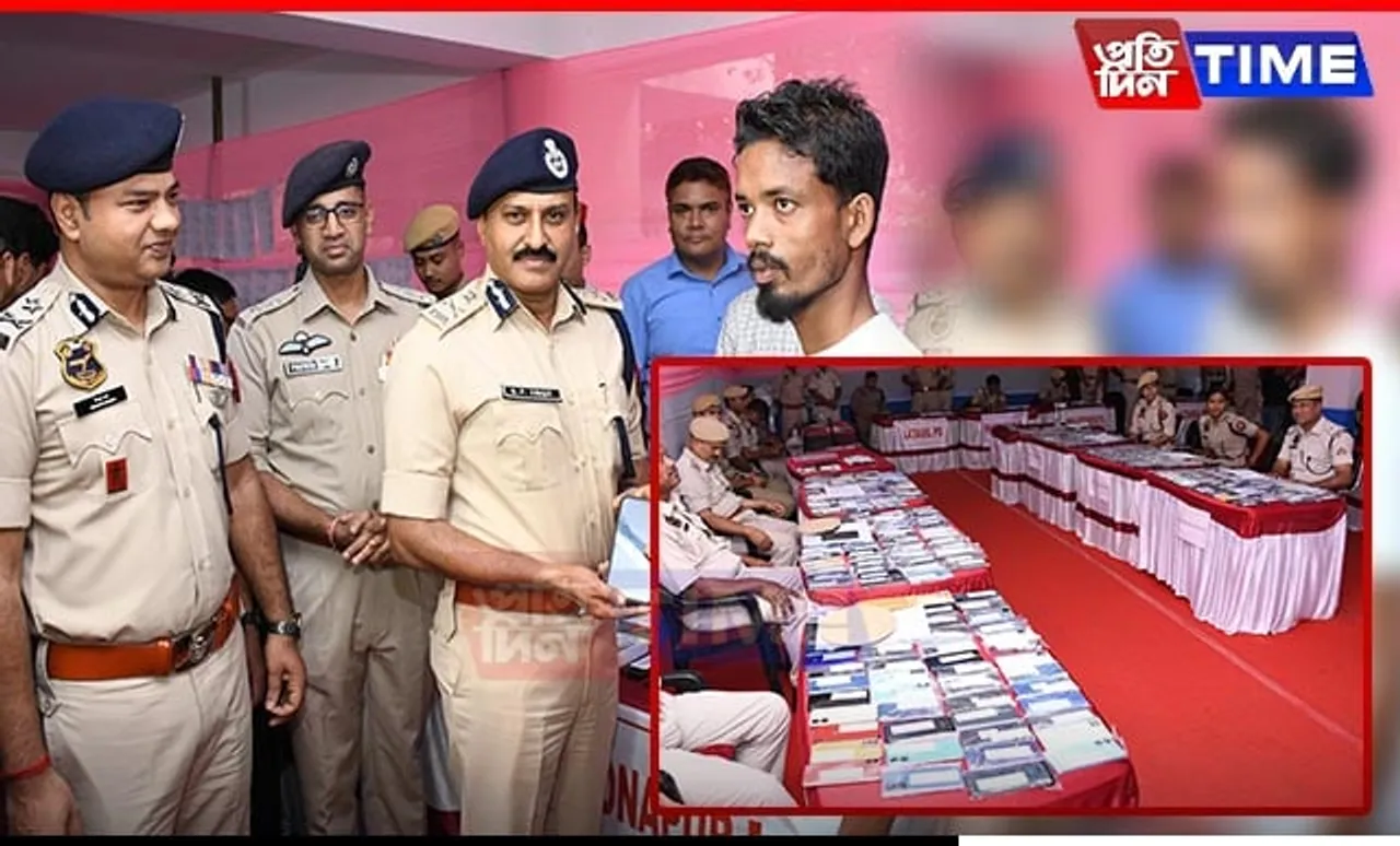 Guwahati Police Displays 650 Stolen Phones & 16 Laptops for Identification