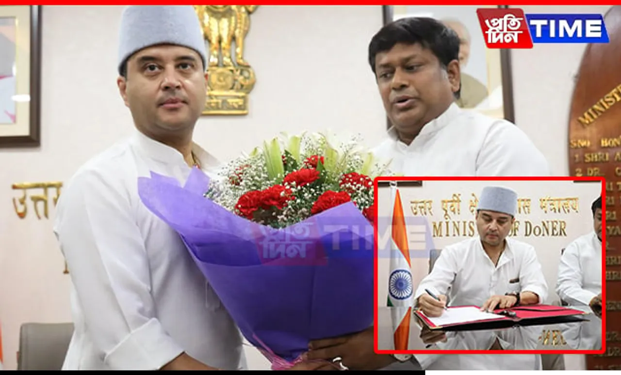 Jyotiraditya Scindia Takes Charge as Minister of Development of North Eastern Region