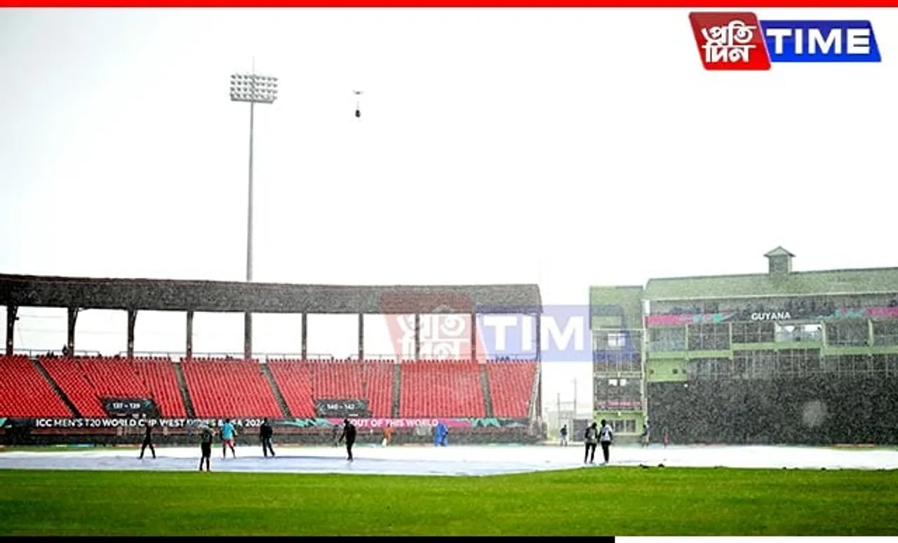 Covers On and Toss Delayed Due to Wet Outfield for ICC T20 World Cup Semi-Final