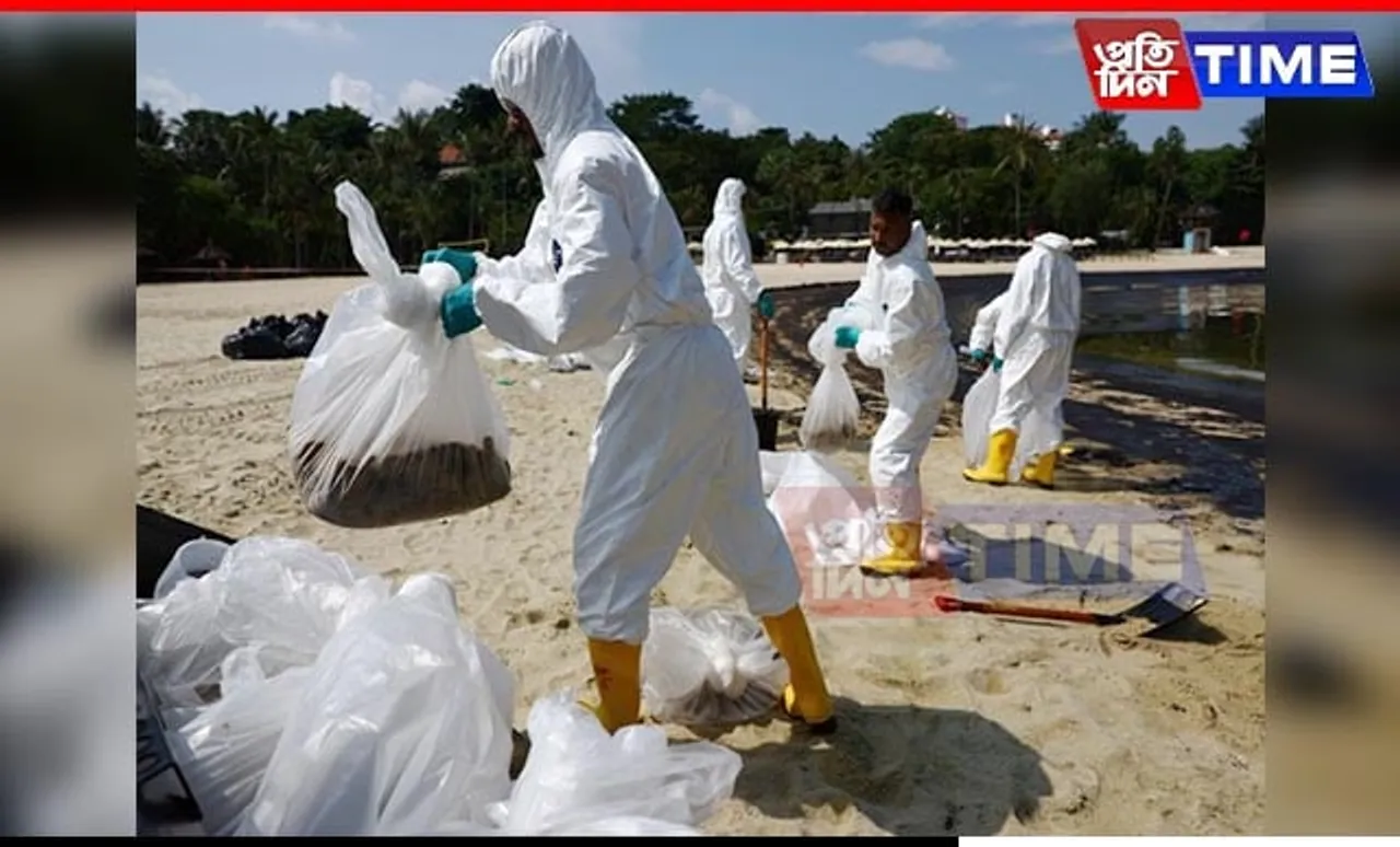 Singapore Beaches Shut Down After Major Oil Spill; Cleanup Efforts Intensify