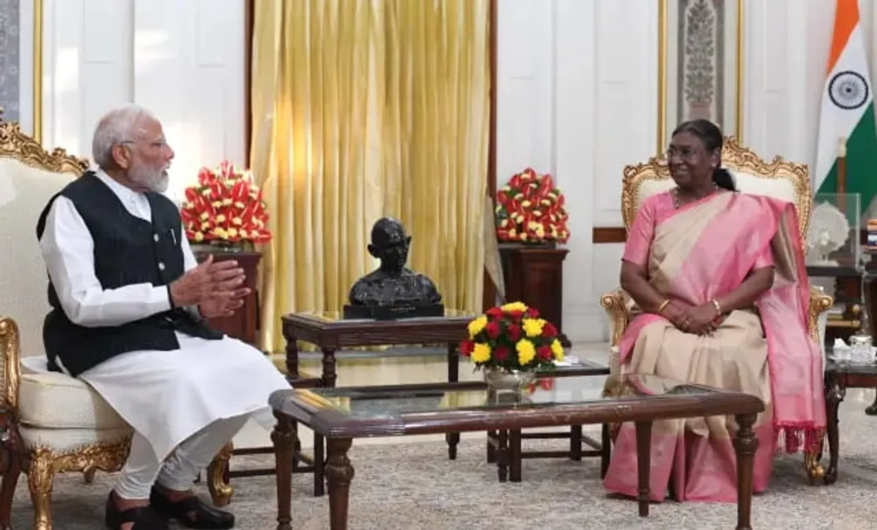 PM-Elect Modi Meets President Murmu, Stakes Claim To Form Government