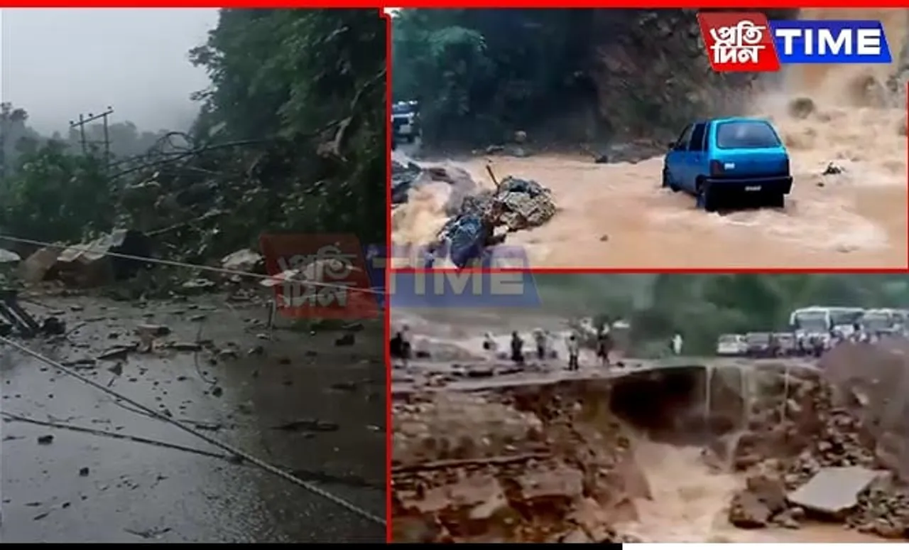 Traffic on Silchar-Guwahati Route Disrupted For A Week Following Landslides