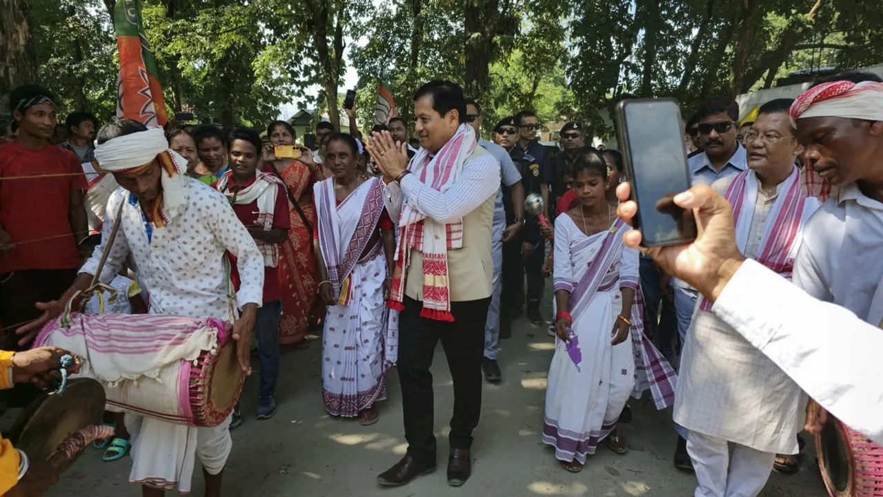 Hundreds Join BJP as Sonowal Leads Membership Campaign in Assam's North Bank