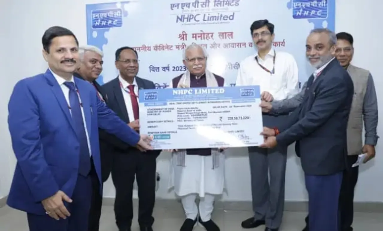 NHPC Pays Final Dividend Of Rs 338.51 Cr To Govt For FY 2023-24