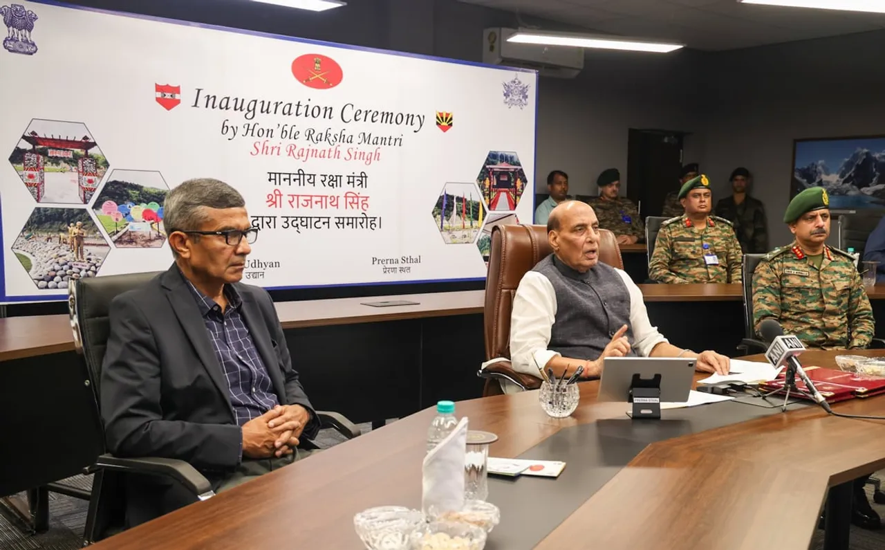 Rajnath Singh Virtually Inaugurates 'Prerna Sthal' in Sikkim