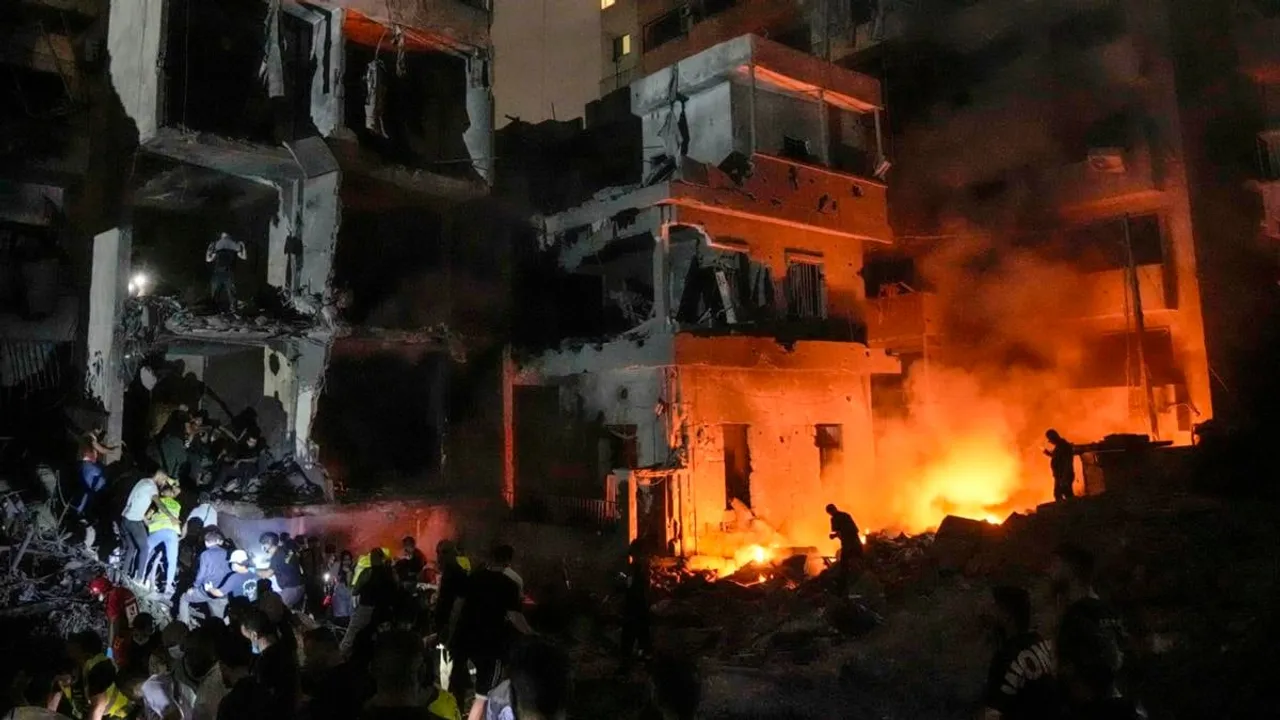 Deadly Israeli Strikes on Central Beirut Kill 22, Injure 117