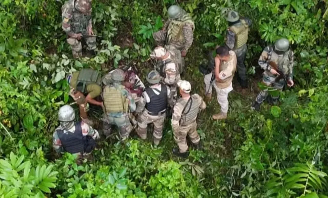 Manipur: Security Forces Recover Arms Cache In Coordinated Raids