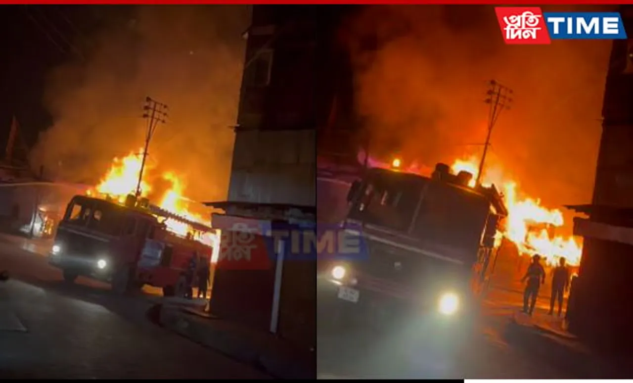 Fire Guts 17 Shops in Meghalaya's Tura, Damaging Multiple Businesses
