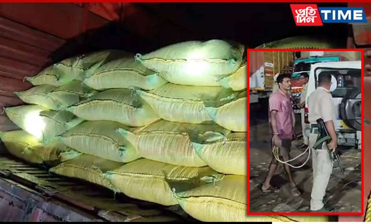 Garchuk Police Seize 2,024 Bags of Smuggled Rice, Truck Driver Detained