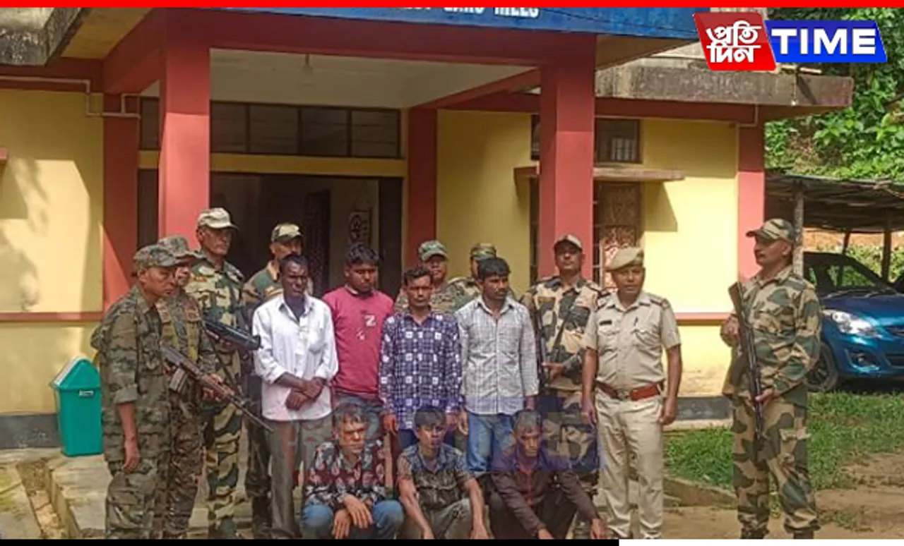 Infiltration Bid Foiled in Meghalaya, 7 Bangladeshi Nationals Nabbed