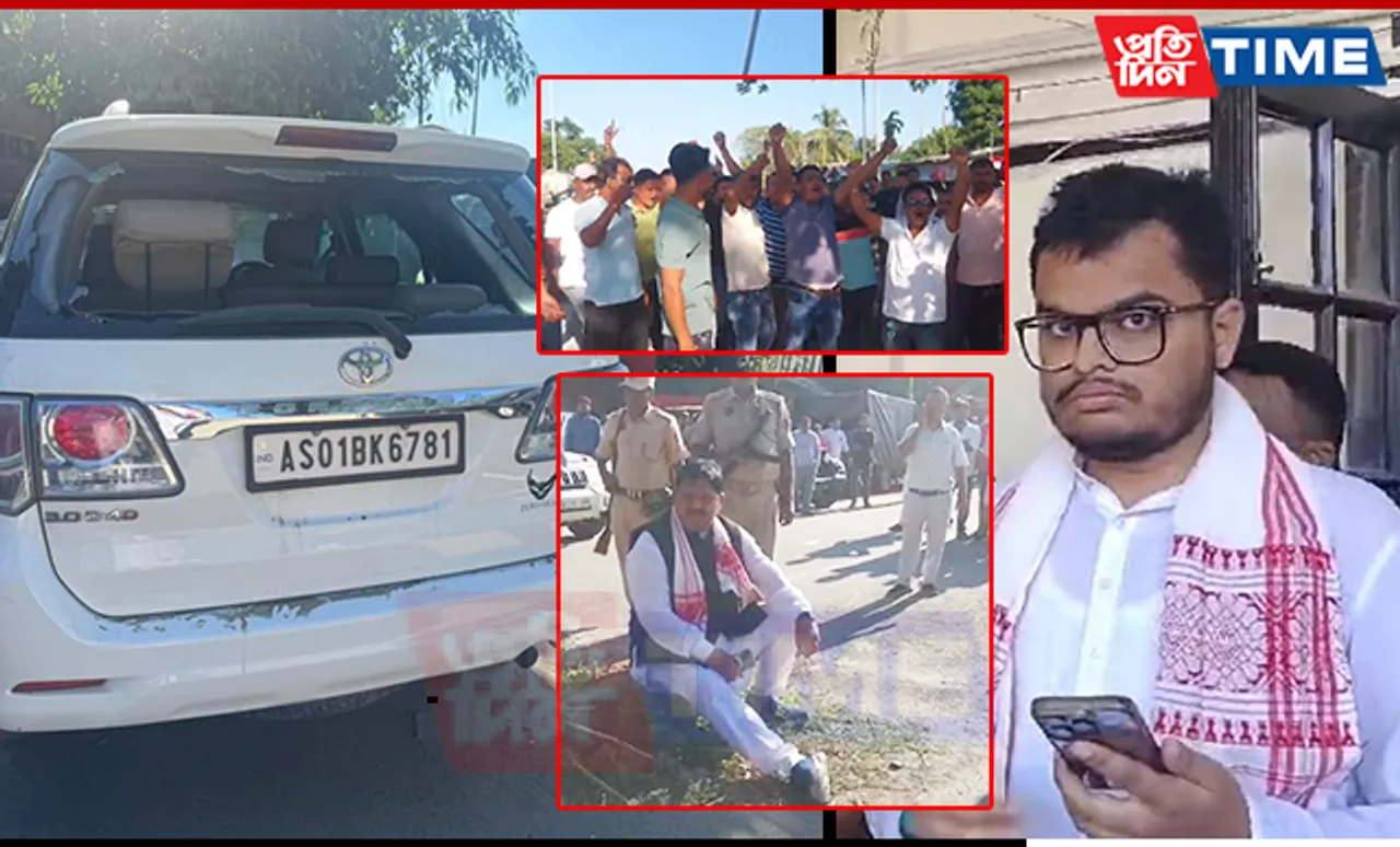 Pre-Poll Violence in Samaguri: Congress Candidate's Convoy Attacked