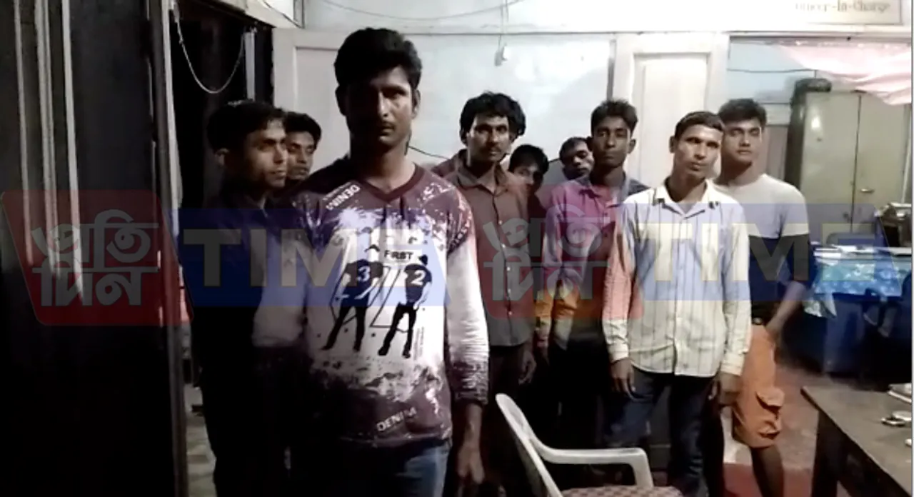 Suspicious group of people held at Charaideo