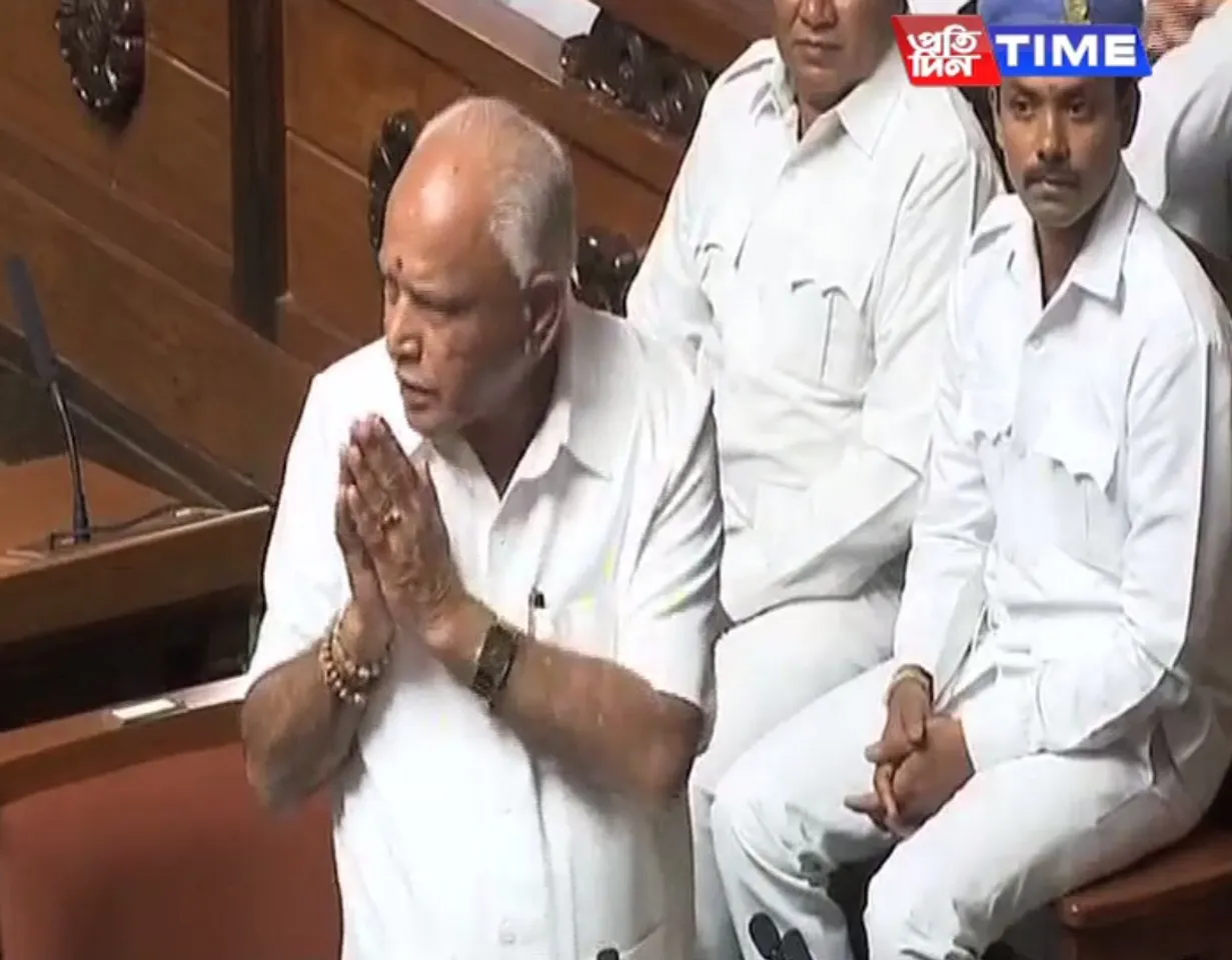 Yeddyurappa steps down before trust vote