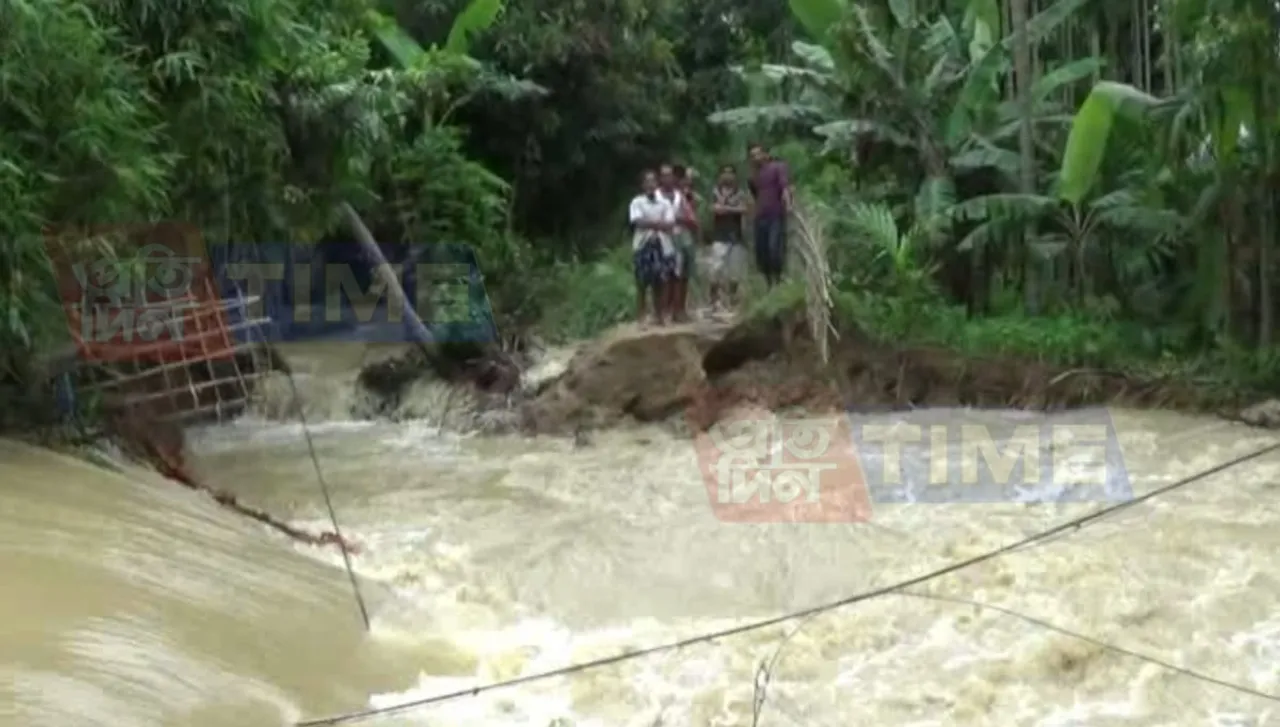Patharkandi under the impact of flood for 2nd time in a month