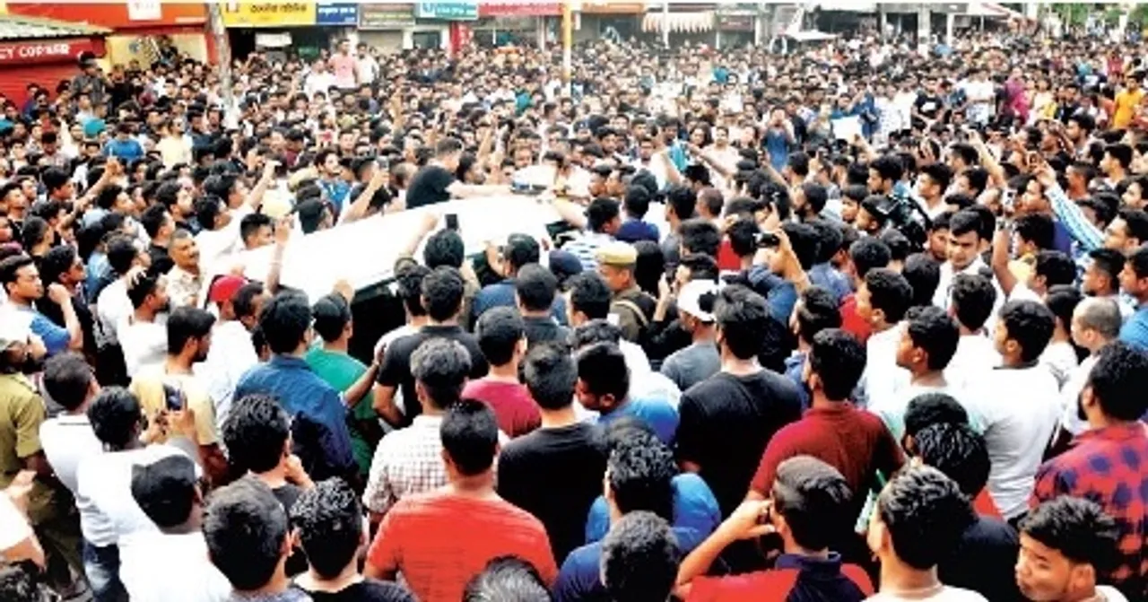 Protest against Karbi Anglong mob lynching incident turns violent in Guwahati
