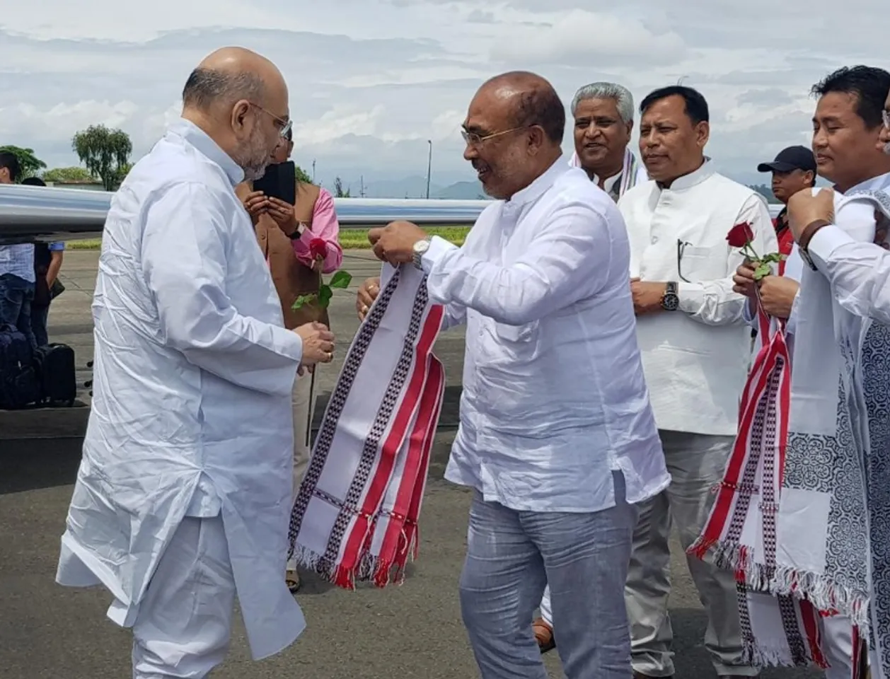 Amit Shah arrives in Manipur to hold meeting with BJP leaders of Northeast