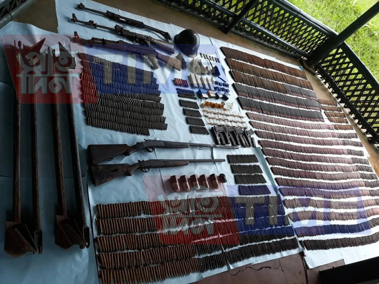 Meghalaya Police recovers huge cache of weapons in East Garo Hills district