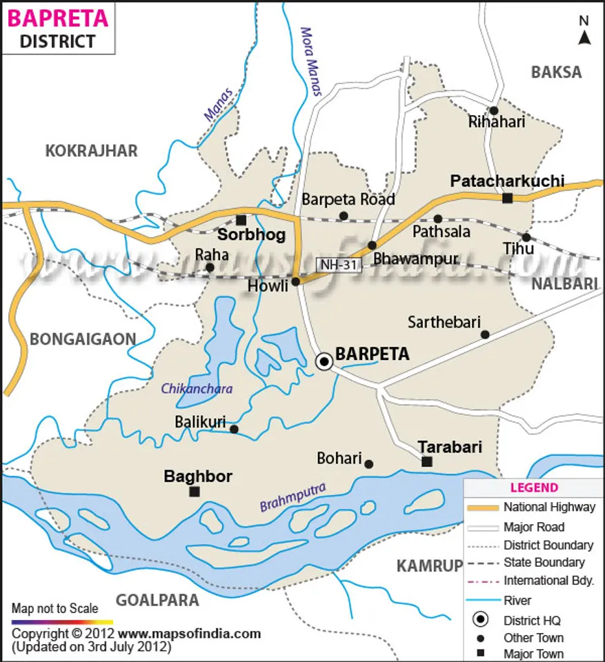 Barpeta witnesses highest increase of Bengali speaking population in recent times, almost twice of Assamese speaking people