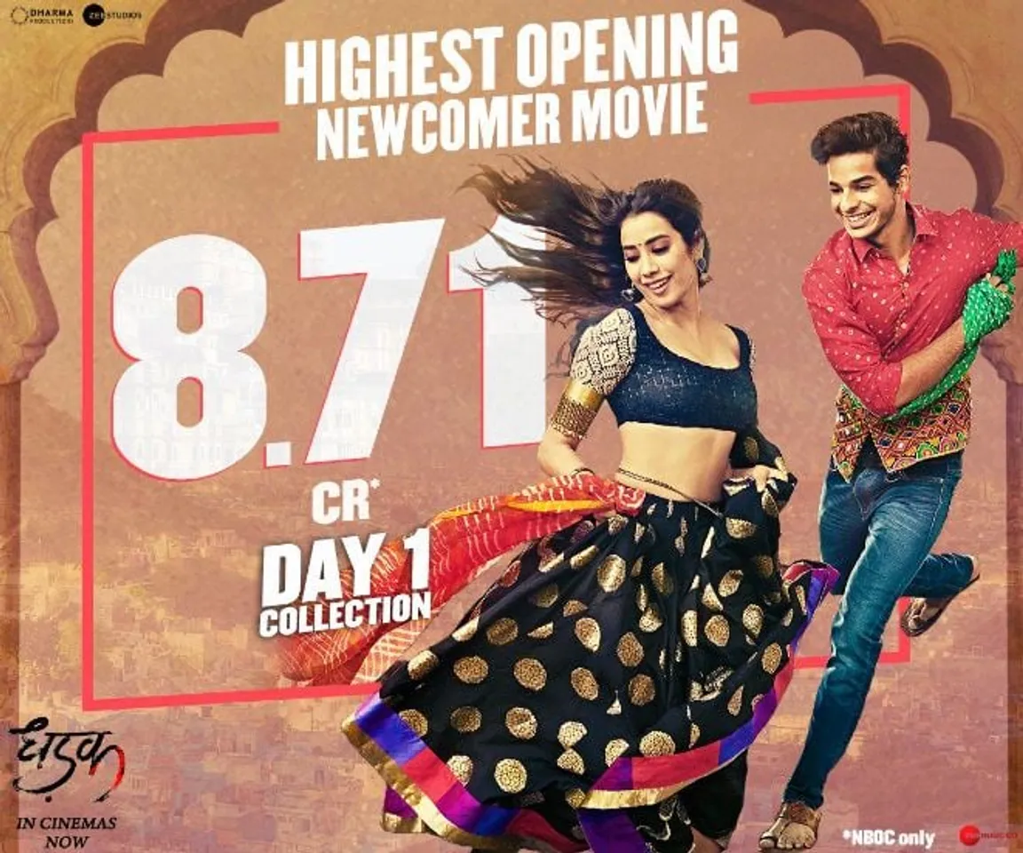 ‘Dhadak’ captures hearts in B-town and box office