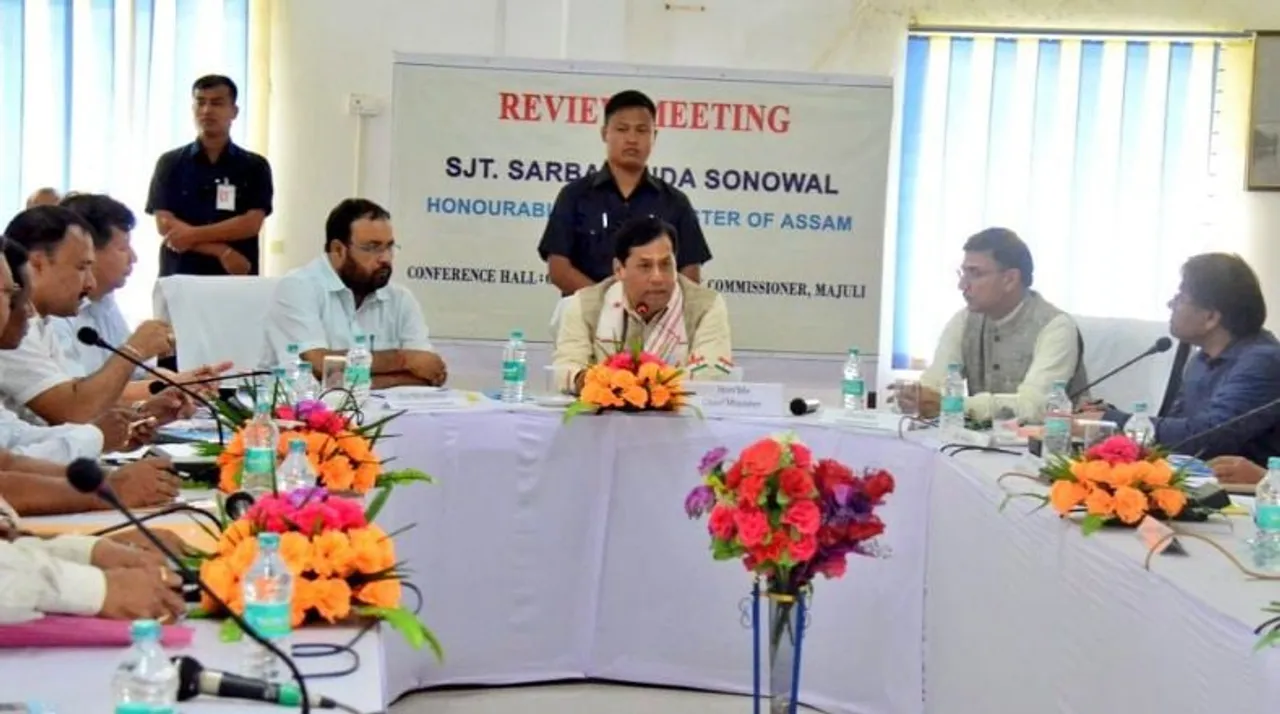 CM Sonowal reviews progress of Protection of Majuli Island from flood & erosion project