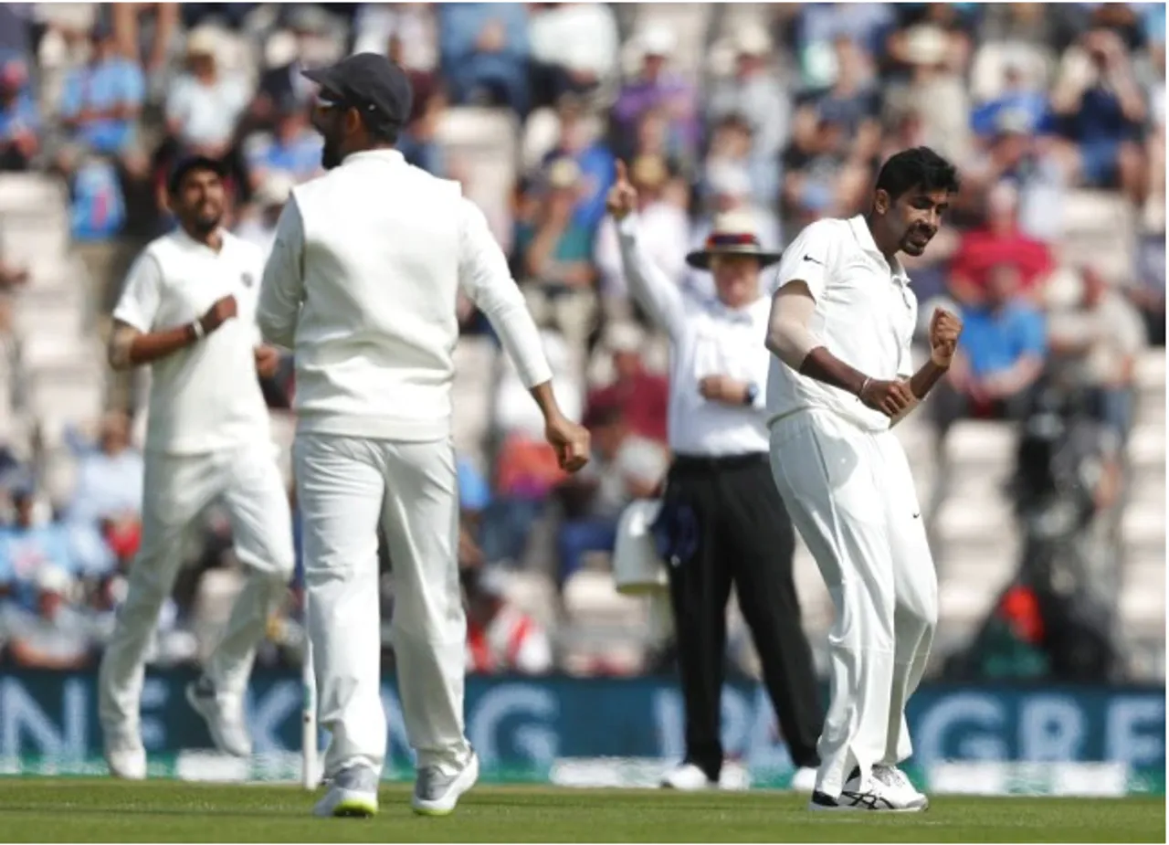 India rattles England, 57/4 at lunch