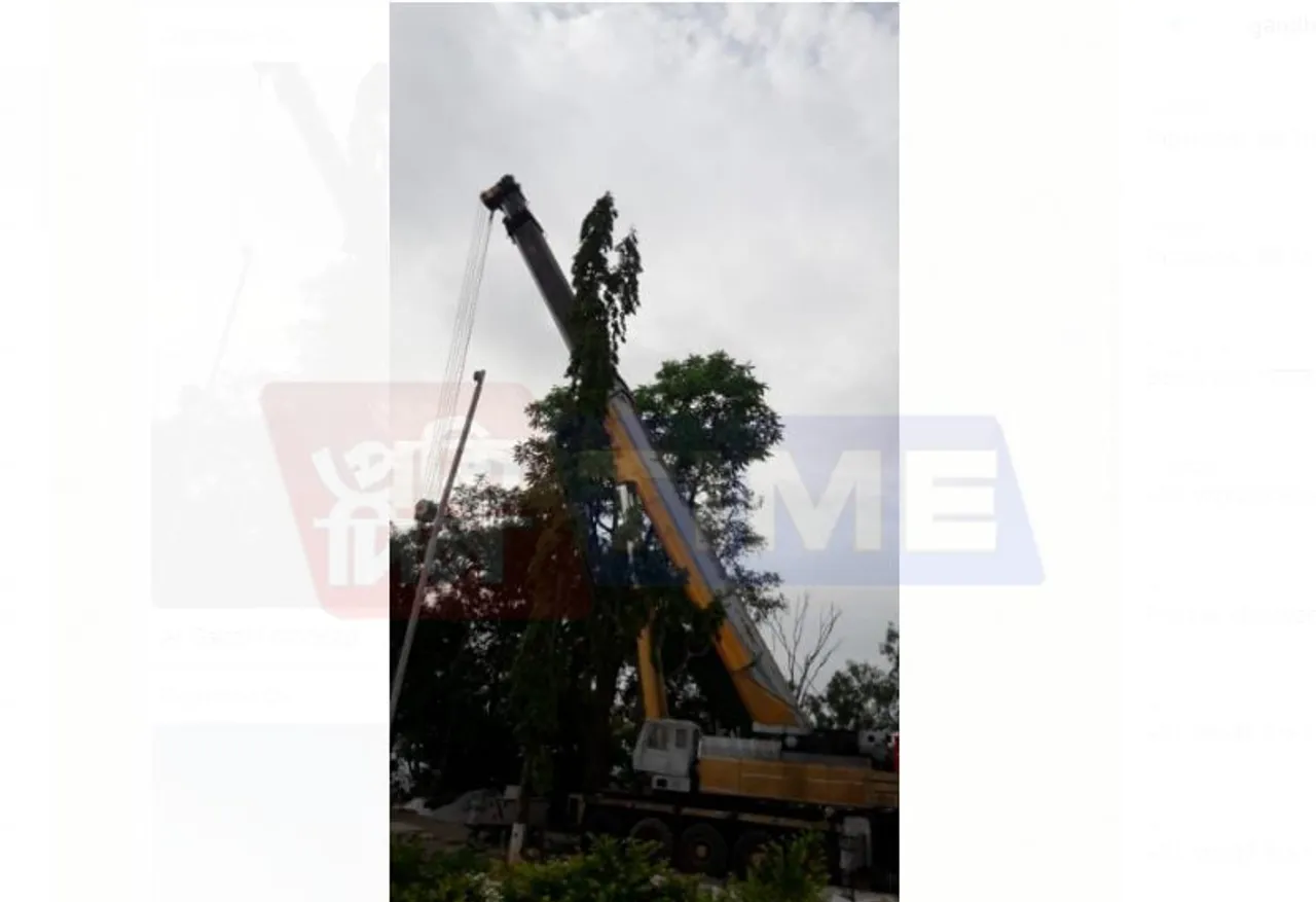 Tricolour hoisting from Sarania hills flagpole cancelled