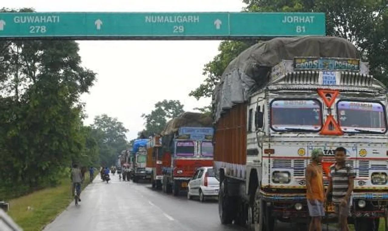 Economic blockade against Nagaland in Sivasagar district