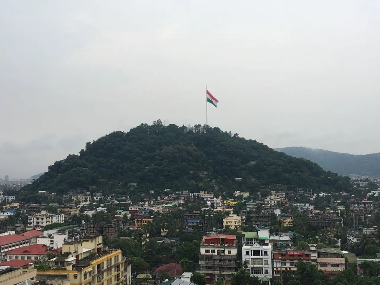 Majestic Tri Colour atop Guwahati
