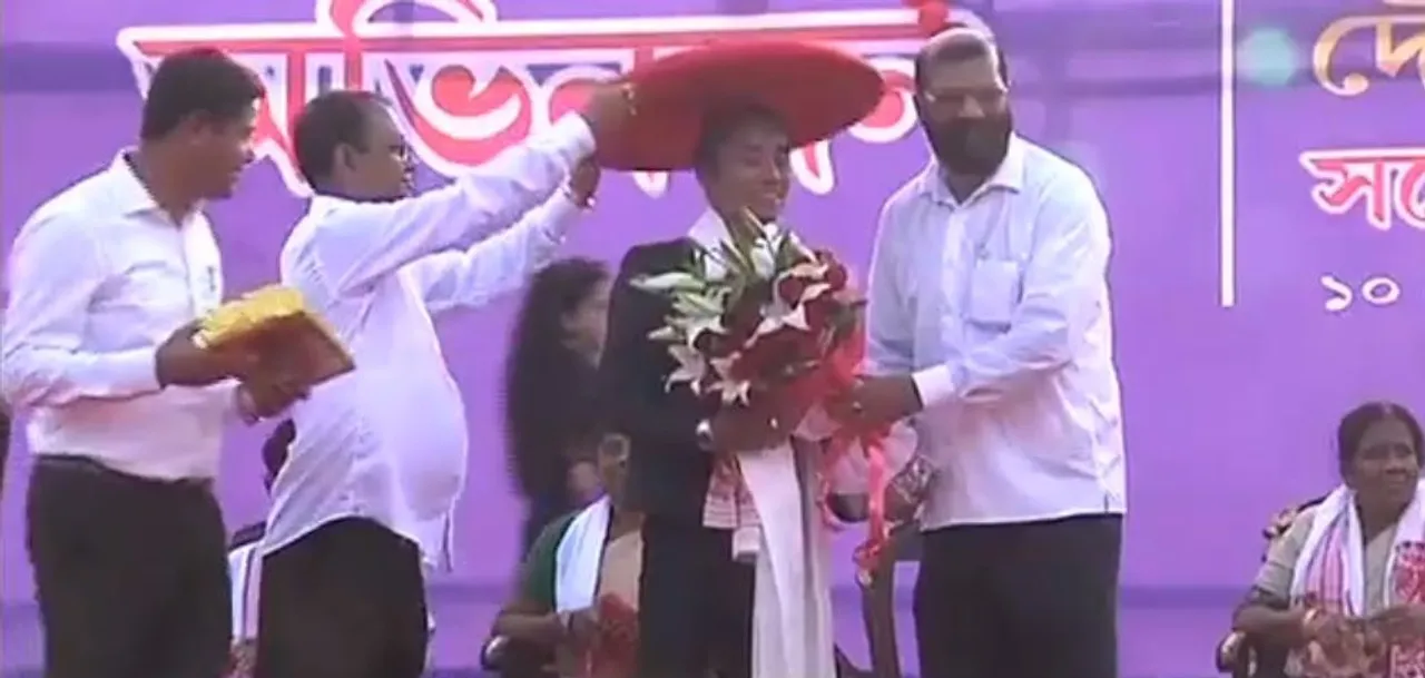 AASU felicitates Hima Das