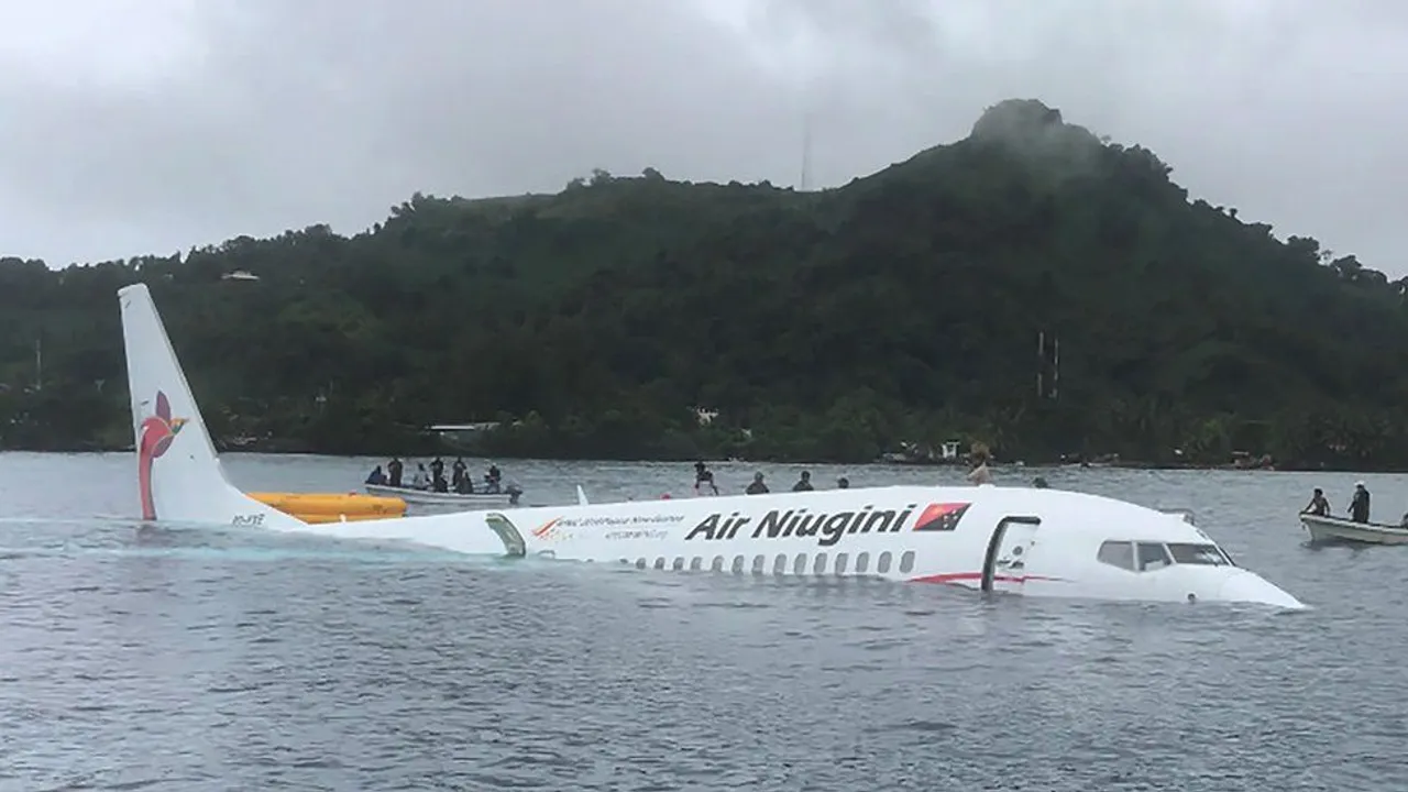 Plane crashes in Micronesian lagoon