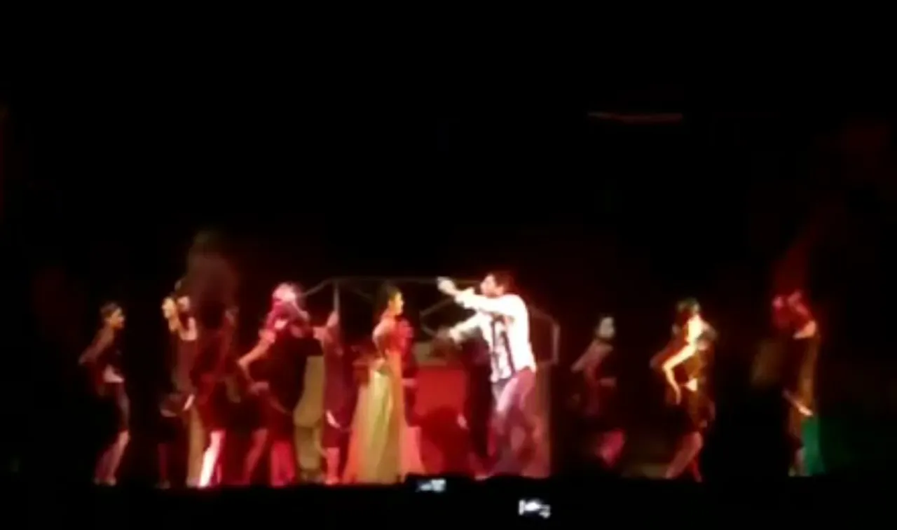 Rajmukut Theatre: Actor falls off ramp
