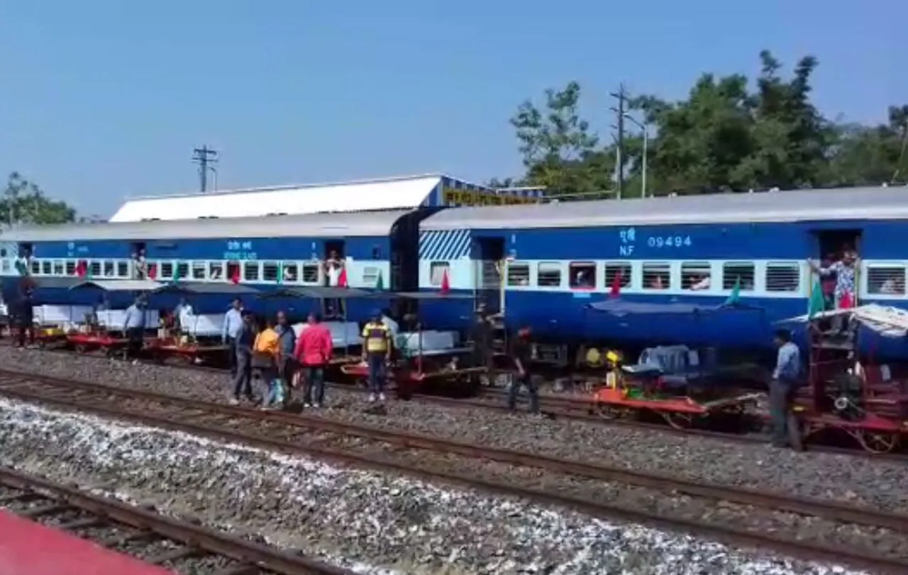 Trial train operates over Bogibeel Bridge