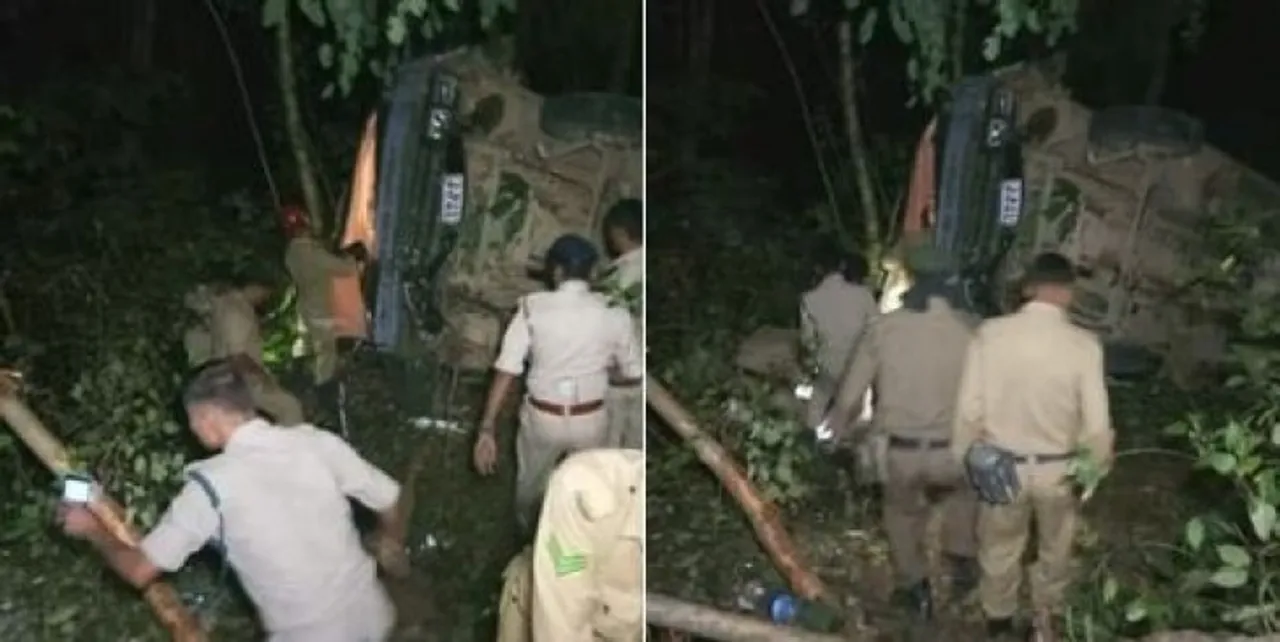 Cops injured in Tripura bus accident