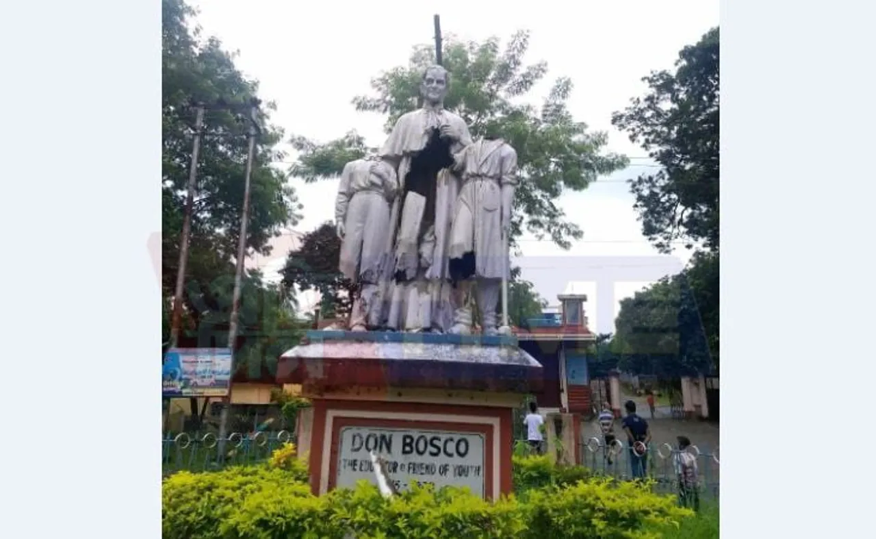 Statue of St. Don Bosco vandalised in Tezpur