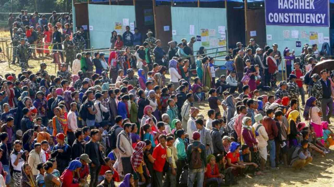 73% voter turnout in Mizoram, 65.5% in MP