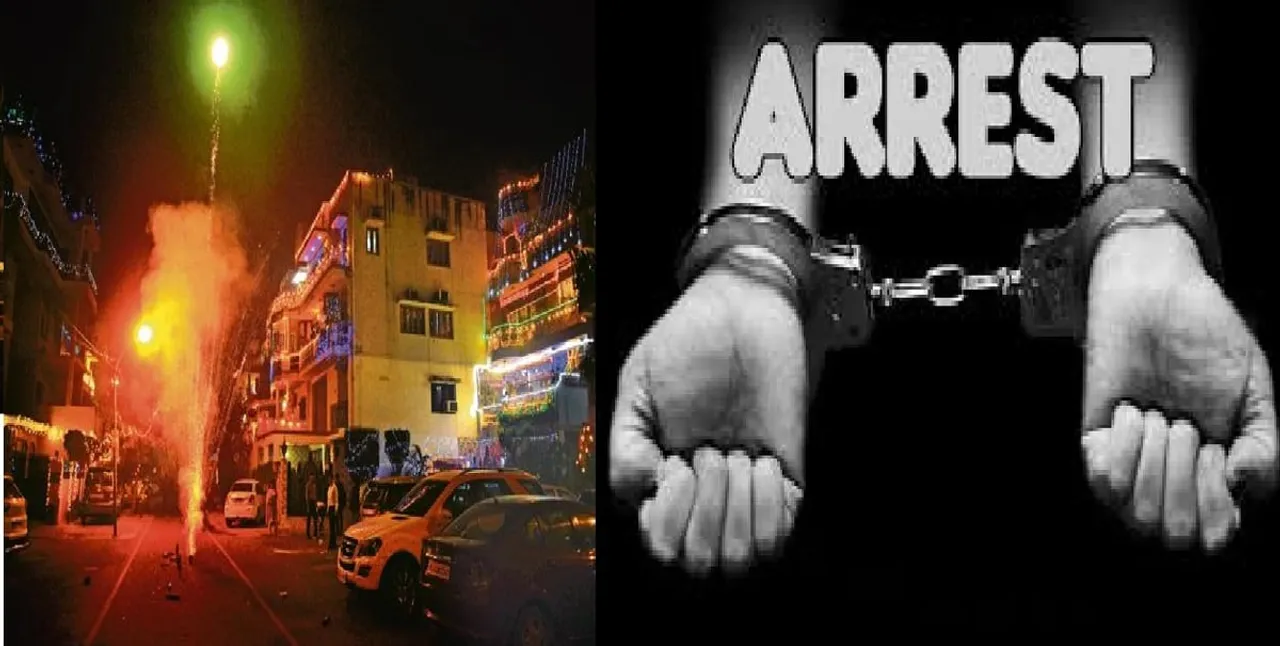 30 arrested for burning crackers outside stipulated time
