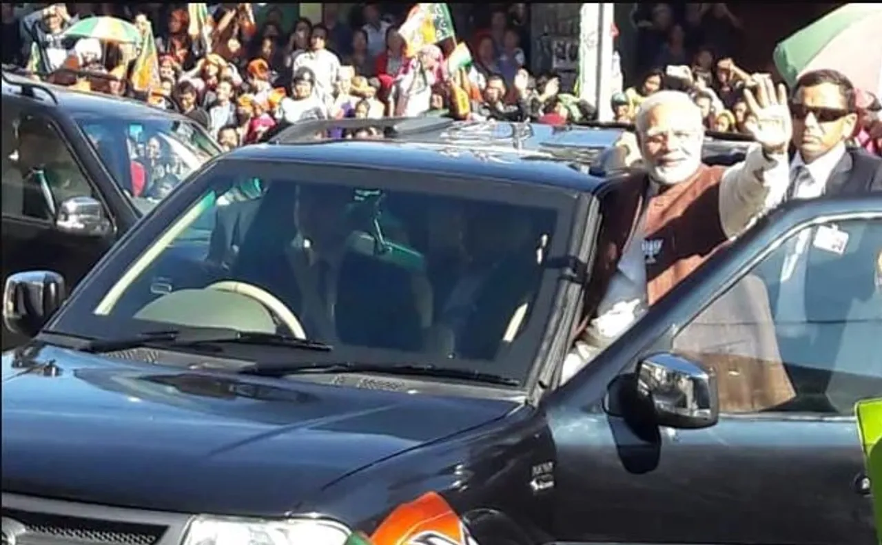 What did Modi say in Mizoram?