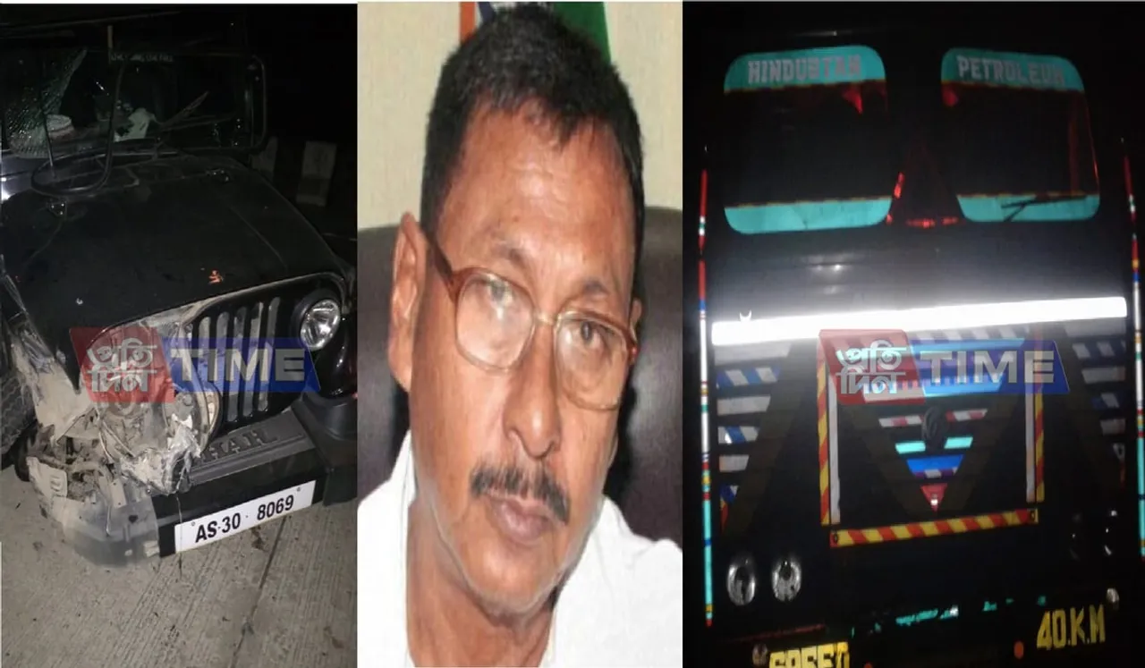 Rajen Gohain’s convoy meets with accident in Nagaon