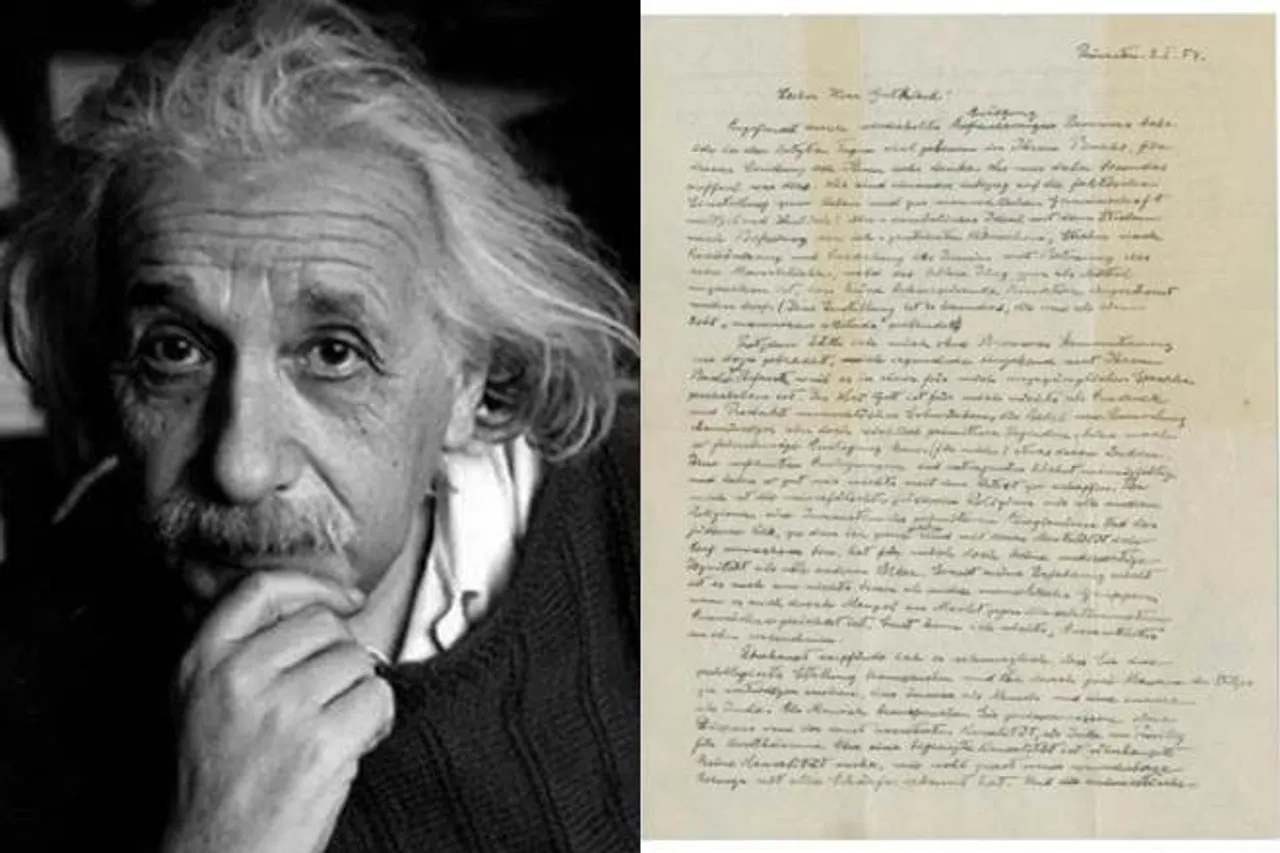 Albert Einstein’s letter sold for USD 3 million