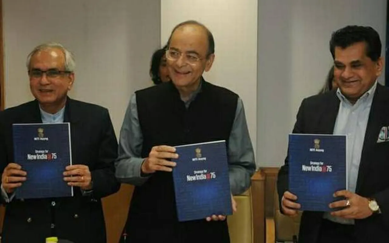Finance Minister releases New India document
