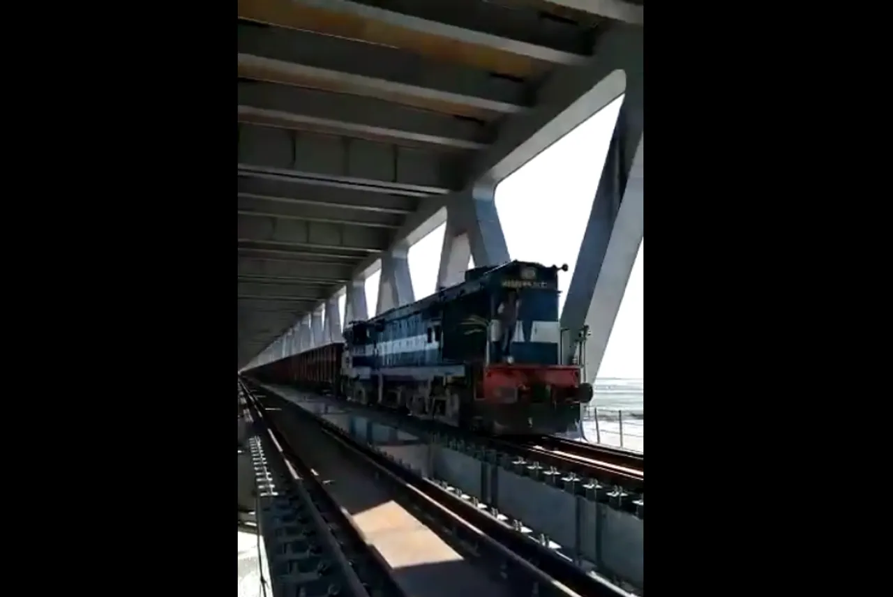 First Freight Train Runs On Bogibeel Bridge