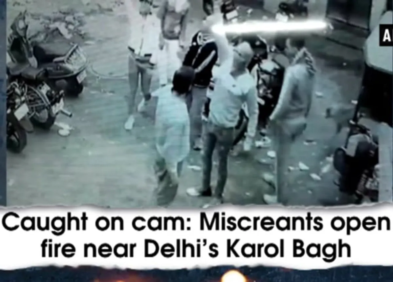 Caught on cam: Miscreants open in Delhi